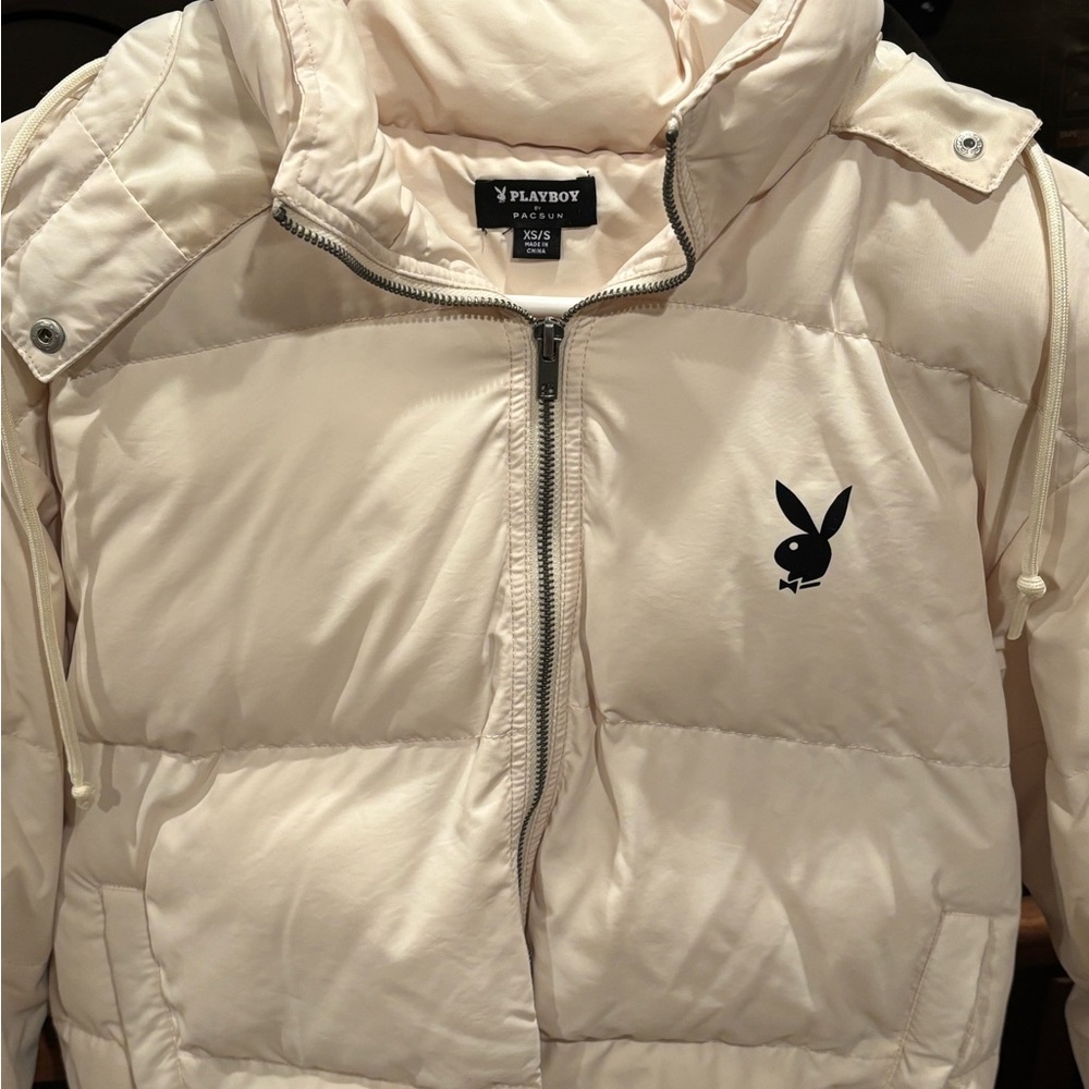 PLAYBOY Off-White Puffer Jacket